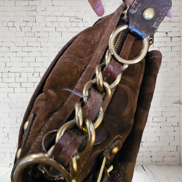Vintage Suede COACH Bag - Picture 3 of 9